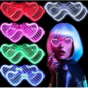 5pcs light glasses - led sunglasses amp goggles for men women amp kids - neon night party amp event