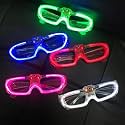 5pcs Light Glasses - LED Sunglasses &amp; Goggles for Men, Women &amp; Kids - Neon Night Party &amp; Event