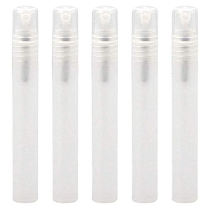 5pcspack frosted plastic tube empty refillable perfume bottles spray for travel and giftmini portable pen