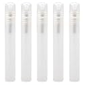 5Pcs/Pack Frosted Plastic Tube Empty Refillable Perfume Bottles Spray for Travel and Gift,Mini Portable pen
