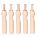 5pcs Poking Felting Pen Wooden Punch Cross Stitch Felting Handles