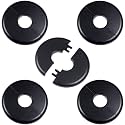 5Pcs Self-Adhesive Split Flange for 0.87" Pipe, ABS Round Escutcheon Plate
