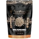 5Senses Malabar Whole White Pepper | Pimienta Blanca | Lullaby Whispers | 100% Natural, Non-GMO, Fairtrade Whole Spices, Gourmet Spice, Kosher and Vegan Spices (16oz/454g/1lb)