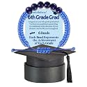 5th 6th 8th Grade Graduation Bracelets Gifts for Her Him Grad Card Congratulations Gift Graduates Cap Box Graduating Daughter Son Granddaughter Grandson Nephew Niece Bracelet Jewelry Ideas Unique