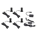 5V Dimmable LED Mini Spot Light with 6.6ft Cable, Jewelry/Indoor Picture/Art/Model Display Lights, USB Powered Spotlight for Jewelry Cabinets, Entryways, Tables Shelves (Warm White 3000K, 4 Pack)