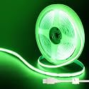 5V USB COB LED Strip Lights,6.56FT/2M,Green,320LEDs/M,8mm Width,Not Waterproof IP20,1M USB Cable,Flexible LED Tape Light for DIY Home Indoor Decoration