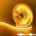 5V USB COB LED Strip Lights,9.84FT/3M,Orange,320LEDs/M,8mm Width,Not Waterproof IP20,1M USB Cable,Flexible LED Tape Light for DIY Home Indoor Decoration