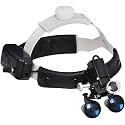 5W Adjustable Headband LED Headlight, 3.5X Binocular Loupes Specific Headlamp, Head-Wearing Magnifying Glass, Magnifying Glass for Teeth.