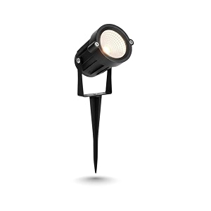 5w cool white waterproof led garden spot light with ground spike  ip65 outdoor landscape light  aluminium body  garden lawn tree pathway fountain wall spotlight pack of 1