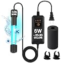 5W UV Light for Aquariums with 4 Timer Modes | UV-C Clean Light for Use in Sump Areas, Filters, Top Filter Boxes &amp; Small Ponds – Keeps Fish Tanks Clear &amp; Healthy