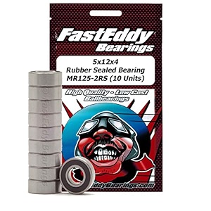 5x12x4 rubber sealed bearing mr125-2rs 10 units