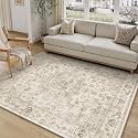 5x7 Beige Neutral Area Rug