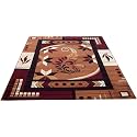 5x7 Feet Large Area Rug for Living Room &amp; Bedroom | Soft Thick Microfiber Carpet | Anti Skid Backing | Washable Floor Rug for Home Décor