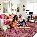 5x7 Magenta Fuchsia Hot Pink Vintage Boho Oriental Soft Washable Area Rug