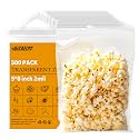 5x8 Clear Resealable Zip Bags, 500 Count, 2 Mil