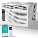 Hipicute 6,000 BTU Window Air Conditioner Unit with Remote Control, Cools Rooms up to 250 Sq Ft, 3 Cooling & Fan Speeds Quiet Operation, Digital Display WIFI, Easy Install Kit, for Bedroom, Office