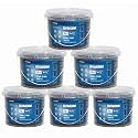 #6 ×1-1/4 inch Drywall to Wood Collated Screws – 6000 Count (6 Pack of 1000-Count Buckets), Black Coarse Thread Sheetrock Screws
