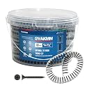 #6×1-1/4 inch Drywall to Wood Collated Screw – 1000 Count,Collated Black Wood,Drywall,Sheetrock Screw