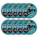 6-1/2" 48T Metal Circular Saw Blade - 10-Pack EXFEIN Tungsten Carbide Tipped Saw Blade Arbor 4/5" for Metal Sheet or Pipe, Angle Iron, Rebar, Ferrous Metals, Non-Ferrous Metals