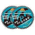 6-1/2" 48T Metal Circular Saw Blade - 2-Pack EXFEIN Tungsten Carbide Tipped Saw Blade Arbor 4/5" for Metal Sheet or Pipe, Angle Iron, Rebar, Ferrous Metals, Non-Ferrous Metals