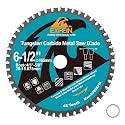 6-1/2" x 20mm Arbor 48T Metal Cutting TCT Circular Saw Blade