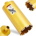 6 1/4" Wet Core Drill Bit, 1-1/4"-7 Thread, High-Performance 6.25 Inch Diamond Core Bits for Concrete, 14" Drilling Depth for Reinforced Concrete, Masonry, Brick Block,Cement, Stucco(159mm)