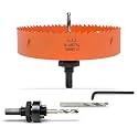 6-1/4 inch Hole Saw for Wood, Metal, Plastic &amp; Drywall, with Arbor