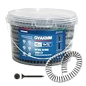 #6×1-5/8 inch Drywall to Wood Collated Screw – 1000 Count,Collated Black Wood,Drywall,Sheetrock Screw
