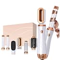 6 in 1 Hair Dryer Brush Set, Blow Dryer Brush Upgrade Detachable Air Styler Wrap Air Curler, Curly Twist Hot Curling Iron, Negative Ion Blow Dryer Hot Styler, Travel Hair Styling Tool