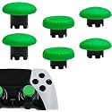 6 in 1 Interchangeable Thumbsticks for PS5 Dualsense Edge Controller(Green)