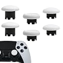 6 in 1 Interchangeable Thumbsticks for PS5 Dualsense Edge Controller(White)