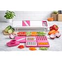 6 in 1 Vegetable Slicer & Grater – Professional Mandoline Cutter with Interchangeable Blades | Kitchen Tool for Potato, Onion, Carrot, Cucumber | Trending Multipurpose Chopper(Green or Red)