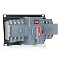 6-100amp AC220V Automatic/Manual Transfer Switch 4P 50/60Hz, 4POLE 100A ATS Auto Changeover Dual Power Switch for Generator,CE Certified ATS Solar Back Up Power Auto Selector Overvoltage, Undervoltage