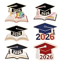 6/18/30 Pack 2026 Graduation Pins - Grad Pins Memorial Keepsake for Graduates, Gifts for Graduates, Class of 2026 Souvenir Pin for High School College Graduate Students, 2026 Lapel Pin