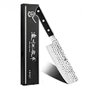 6.3" Nakiri Knife, Molybdenum Stainless Steel, Hammered Finish