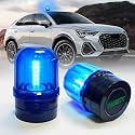 6" Blue Rotating Flashing Beacon Light, LED Strobe Rotating Light with Magnetic Base for Vehicle Forklift Truck Tractor Golf Carts UTV Car Bus and Club Party Show Bar(Blue, 1 Pack