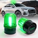 6" Green Rotating Flashing Beacon Light, LED Strobe Rotating Light with Magnetic Base for Vehicle Forklift Truck Tractor Golf Carts UTV Car Bus and Club Party Show Bar(Green, 1 Pack