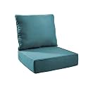 6" Thick Outdoor Chair Cushions - 24"* 24" Patio Furniture Cushions with Water Resistant &amp; Removable Cover, 28D High Density Sponge Patio Cushion for Outdoor Furniture Couch Chair Peacock Green