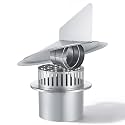 6" Wind Directional Chimney Cap for Non-Air Cooled Chimney, Stainless Steel
