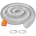 6"x10' Clear PVC Dust Collection Hose-Heavy duty, Fit 6 In Dust Collector