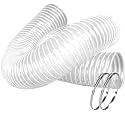 6"x10' PVC Dust Collection Hose with 2 Stainless Clamps for Woodworking