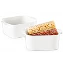 6'' x 5'' Small Baking Dishes, Set of 2 Mini Ceramic Baking Pans