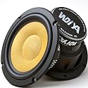 6.5 Inch Car Speakers, 4 Ohm, Glass Fiber Cone for Deep Bass &amp; Clear Mids – High Sensitivity, Shockproof Design (B)