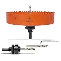 6-1/2 inch Hole Saw for Wood, Metal, Plastic &amp; Drywall, with Arbor
