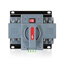 6-63amp AC220V Automatic/Manual Transfer Switch 2P 50/60Hz, 2POLE 63A ATS Auto Changeover Dual Power Switch for Generator, CE Certified ATS Solar Back Up Power Auto Selector Overvoltage, Undervoltage