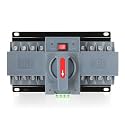 6-63amp AC220V Automatic/Manual Transfer Switch 4P 50/60Hz, 4POLE 63A ATS Auto Changeover Dual Power Switch for Generator, CE Certified ATS Solar Back Up Power Auto Selector Overvoltage, Undervoltage
