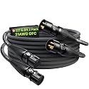 AA AUDIO ACCESSORY XLR Cables 6.6ft 2Pack, 21AWG OFC Dual Shielded Mic Cord
