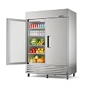 Mojgar 33 Cu Ft Commercial Refrigerator, Stainless Steel Design