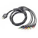 6 Feet PS3 Component AV Cable, Premium High Resolution HDTV Multi Out Composite RCA Audio Video Cable for PS2 / PS3 / PS3 Slim Gaming Console