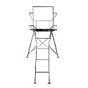 6 Foot Tripod Hunting Tower Blind, 2-Person Stand Elevated, 4' x 4' Platform for Deer Hunting, Antelope and Elk, Camouflage